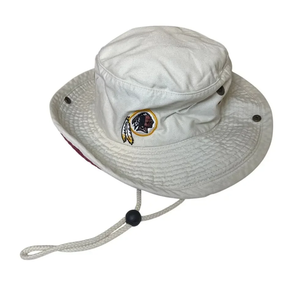 Vintage Washington Redskins Cotton Bucket Hat Unisex Summer Fishing Outdoors